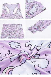 2Pcs Magical unicorn yoga set